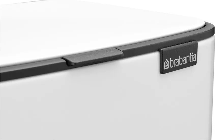 Cestino per la spazzatura bianco in acciaio con pedale 12 l Bo – Brabantia