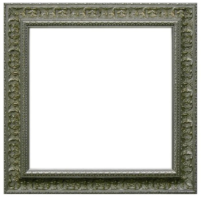 Specchio quadrato in legno argento 79 x 79 cm