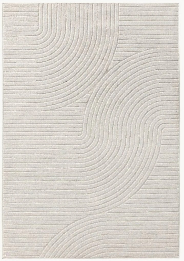 Tappeto da interno-esterno con motivo in rilievo Mars