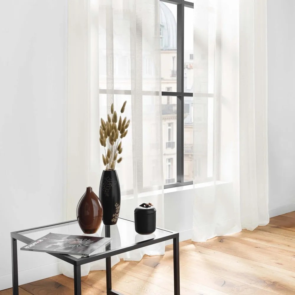 Tenda in voile crema 140x240 cm Lissea - douceur d'intérieur