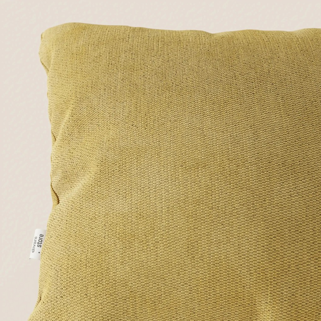 Miami cuscino disponibile in diversi colori realizzato in morbido tessuto impermeabile T14 giallo