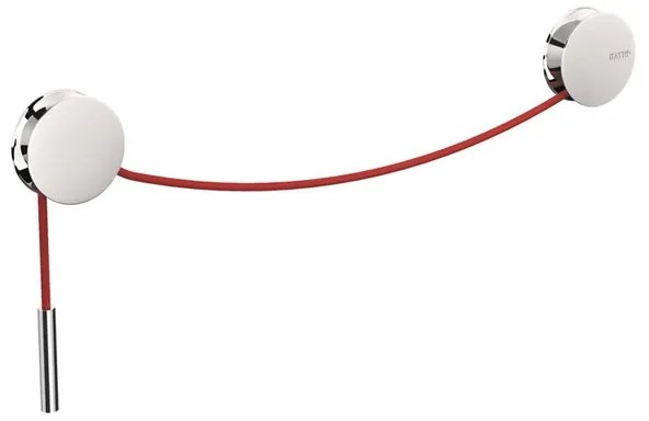 Portasciugamani da parete Diabolo cromato, L 5 cm