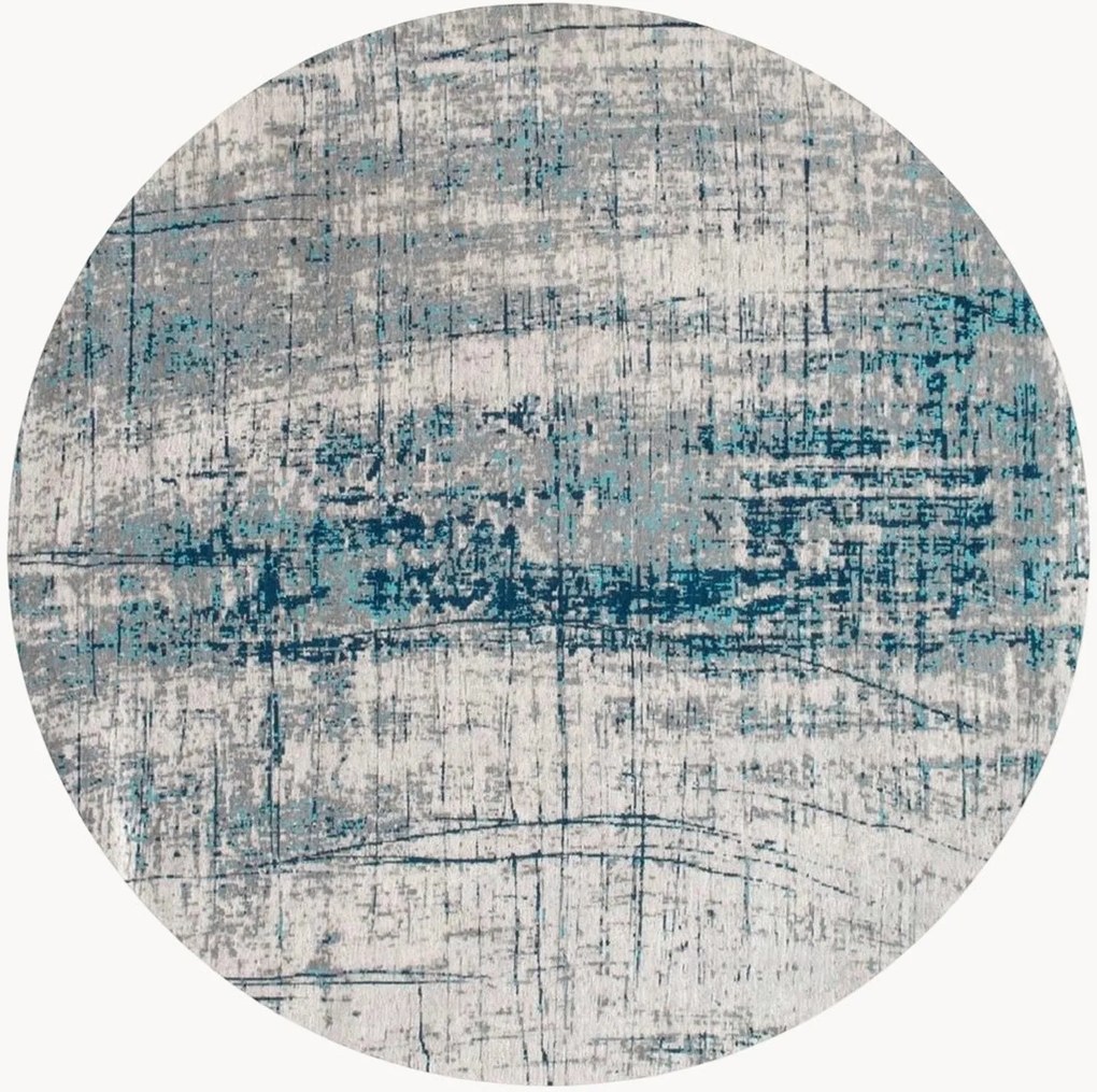 Tappeto rotondo jacquard lavabile da interno-esterno Griff