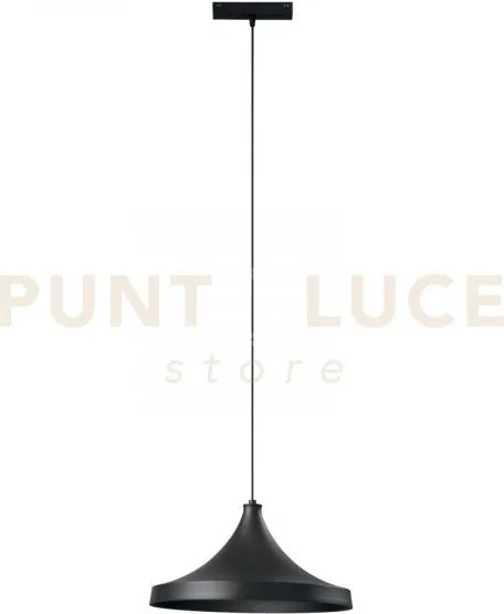 Sospensione davinci cymbal nero led 48v 18w 1855lm 4000k 19x16,1x38cm