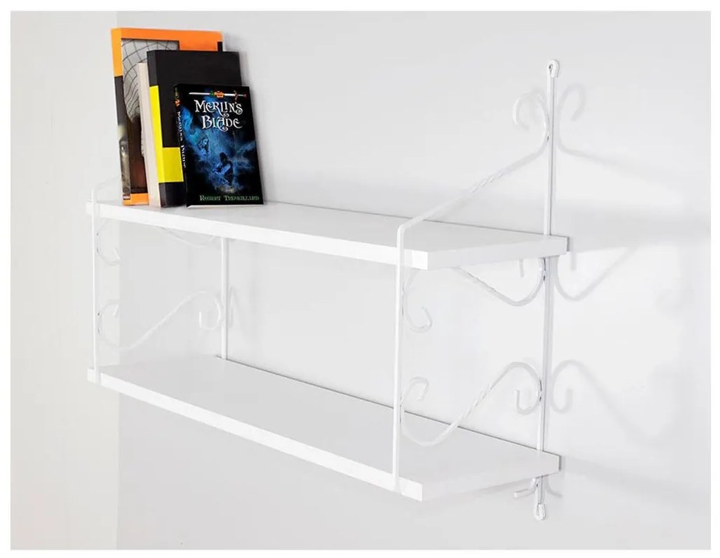 Wall shelf SERAMONI 51x72 cm bianco