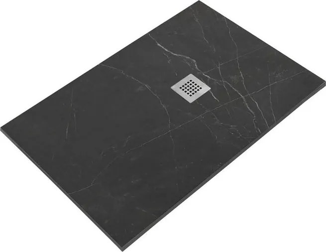 Piatto doccia SANYCCES in resina STRATO grafite L 70 x L 140 cm