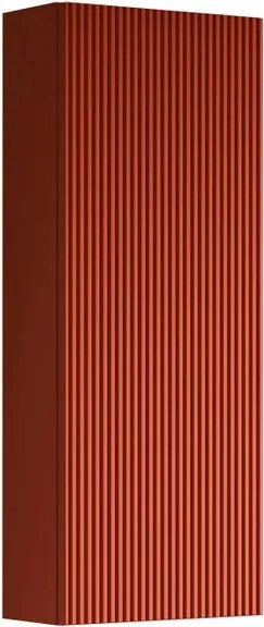 Pensile bagno Opera cannettato opaco paprika, 1 anta reversibile P17 x L30 x H80 cm