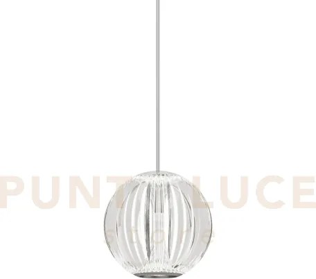 Diamond sospensione 1 luce led 3000k 5,5w  470 lm effetto cristallo