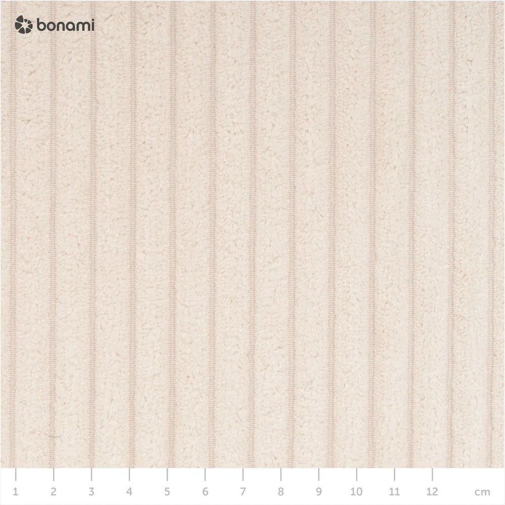 Divano letto in velluto a coste beige 245 cm Nihad - Bobochic Paris