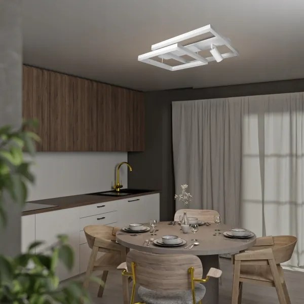 Plafoniera LED LED/38W/230V + 1xGU10/30W bianca