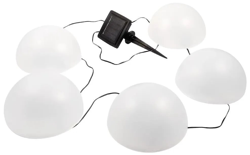 Lampada solare LED RGB HEMI LED/0,1W/1,2V 600 mAh IP44 bianco
