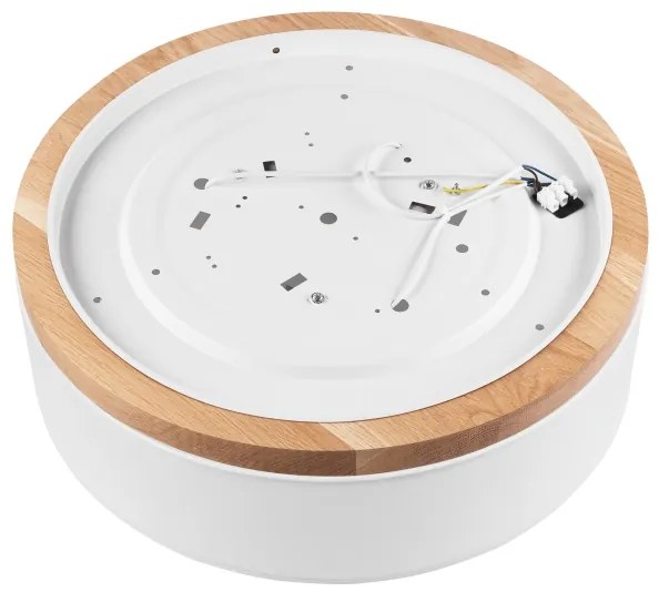 Brilagi - LED Plafoniera BELLADONNA 3xE27/15W/230V bianco/quercia