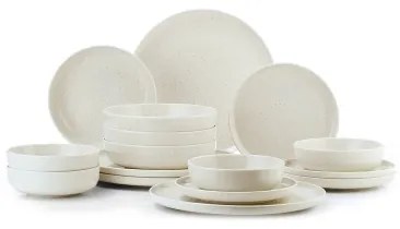 Set da tavola 16 pezzi beige/porcellana