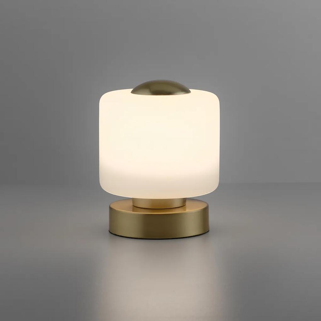 Lampada da tavolo in ottone con LED dimmerabile a 3 livelli con touch - Mirko