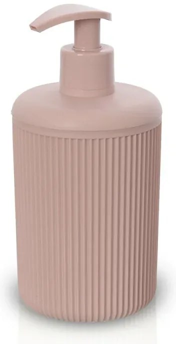 Dispenser sapone da appoggio rosa in plastica Ring