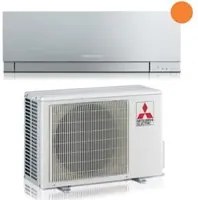 Climatizzatore Condizionatore Mitsubishi Electric Inverter KIRIGAMINE ZEN SILVER 15000 Btu MSZ-EF42VGKS R-32 Wi-Fi Integrato Argento