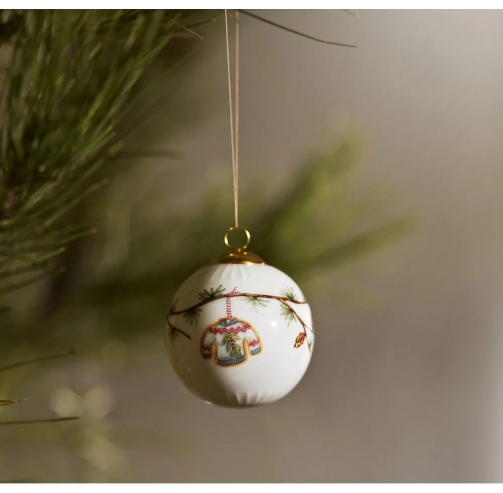 Pallina di Natale in porcellana ø 6 cm Hammershøi Christmas Bauble 2025 – Kähler Design