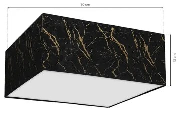 Plafoniera  SENSO 3xE27/60W/230V nera