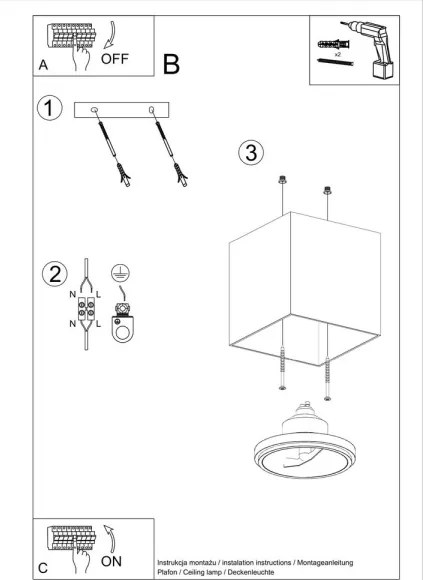Luce Spot BLAKE 1xGU10/40W/230V