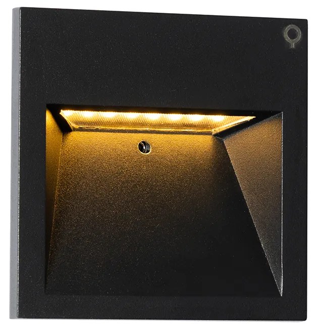 Applique moderna nera con LED - Gem 2