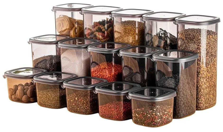 Set di contenitori per alimenti alimentari 15 pz Fresco – Hermia