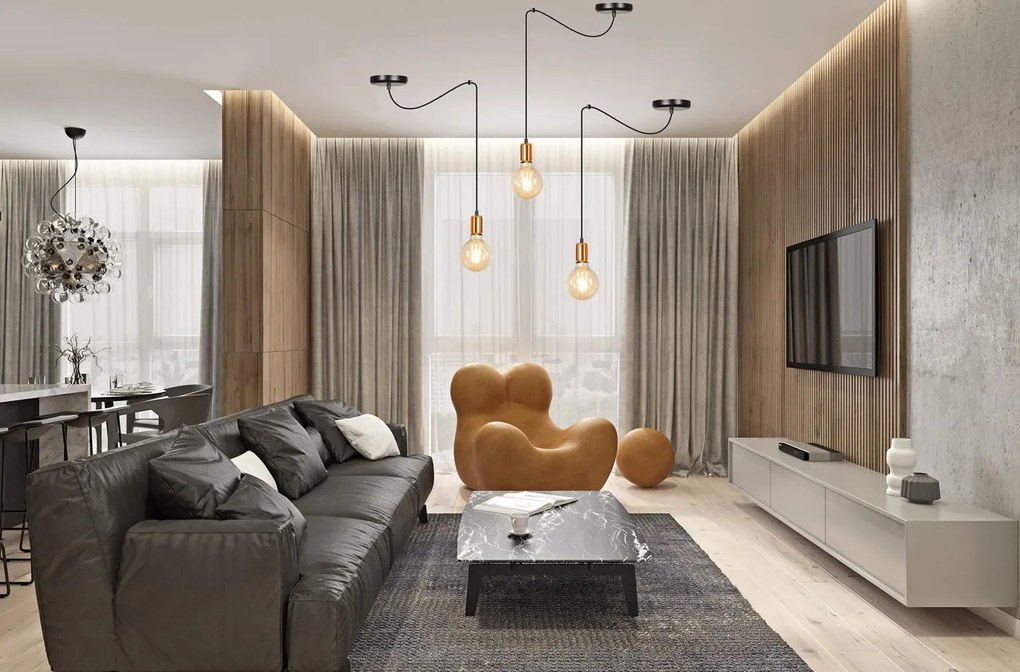 Lampadario Spark 1 White o Black