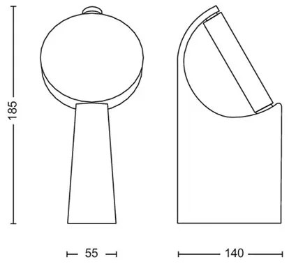 Philips - Lampada da esterno a LED MIMOSA LED/7W/230V 2700K IP44