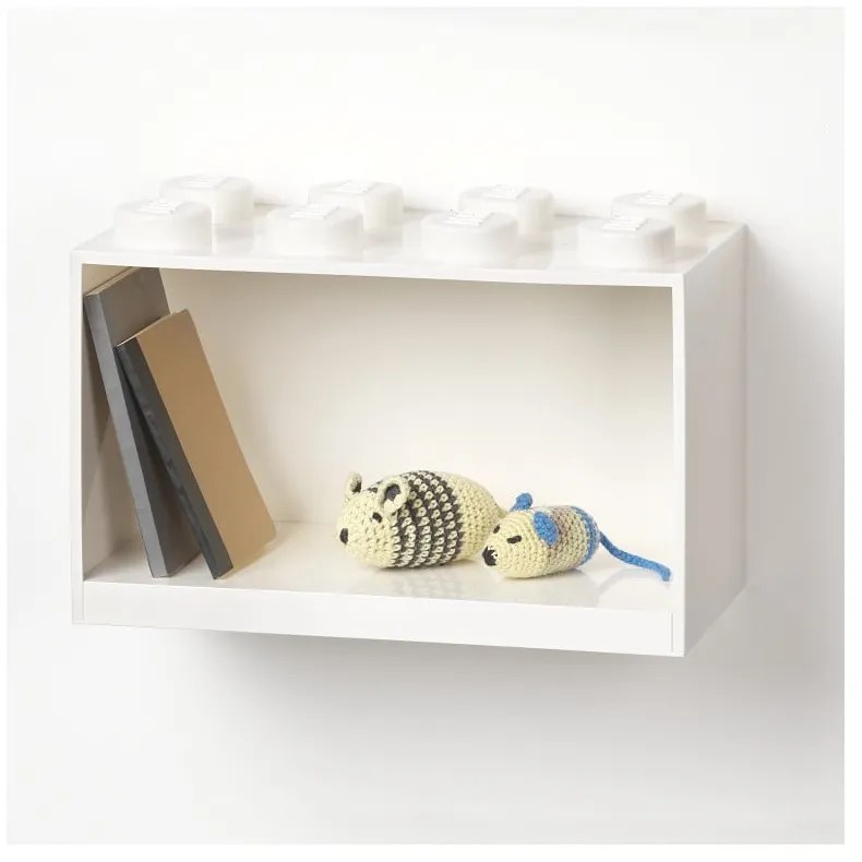 Mensola da parete bianca per bambini Brick 8 - LEGO®