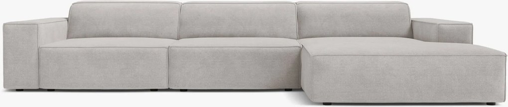 Divano angolare modulare Jodie 4 posti in tessuto Liberty – L284 cm