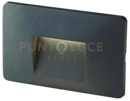 Segnapassi a incasso led breen antracite 3w 300lm cct 3000k / 4000k...