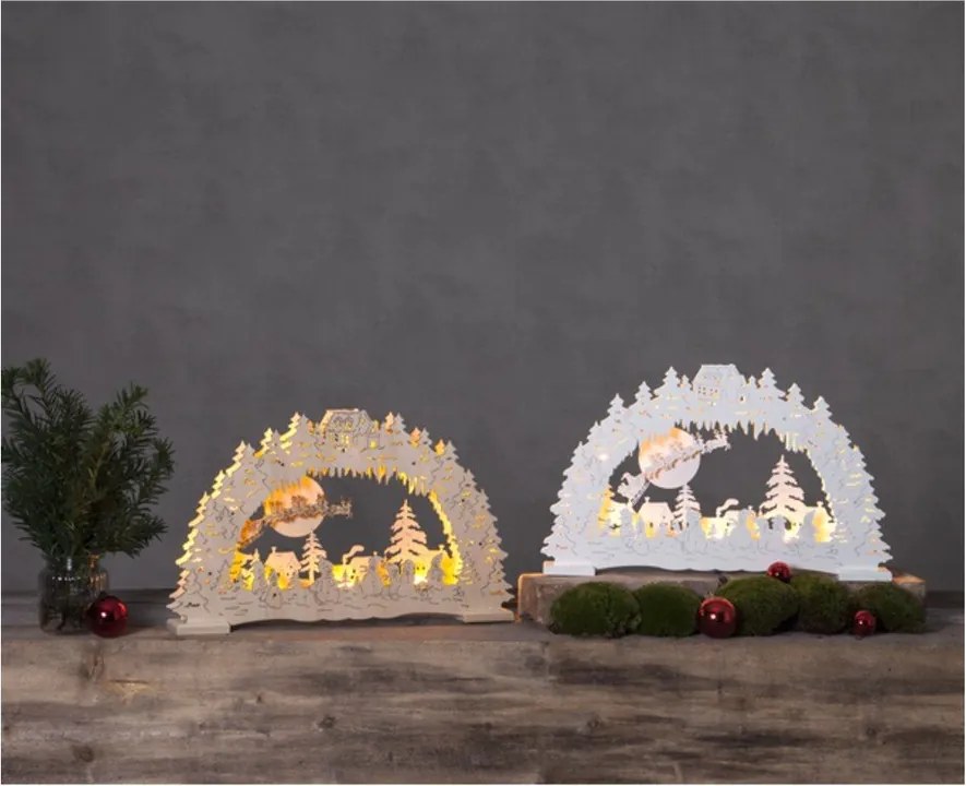 Decorazione a luce LED bianca, altezza 27 cm Ulm - Star Trading