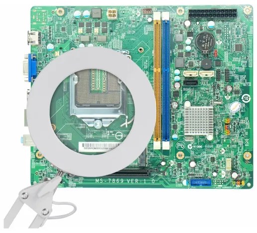 Extol - Lampada da tavolo LED dimmerabile con una lente d'ingrandimento LED/8W/5V 2900/4500/7500K bianco