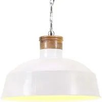 Lampada a Sospensione Industriale 58 cm Bianca E27 cod mxl 66956