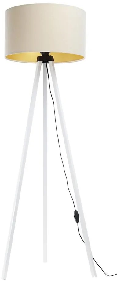 Lampada da terra STANDART 1xE27/60W/230V panna/bianco