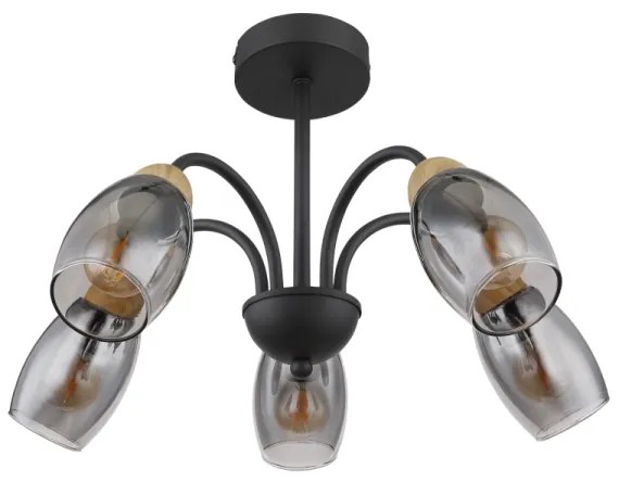 Globo 60297-5D - Lampadario a sospensione con supporto rigido GERLY 5xE14/25W/230V