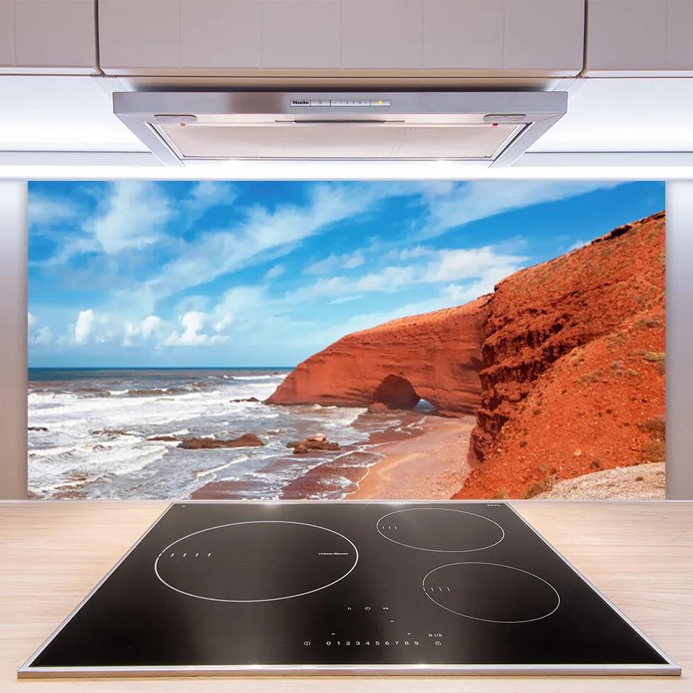 Rivestimento parete cucina Paesaggio marino 100x50 cm