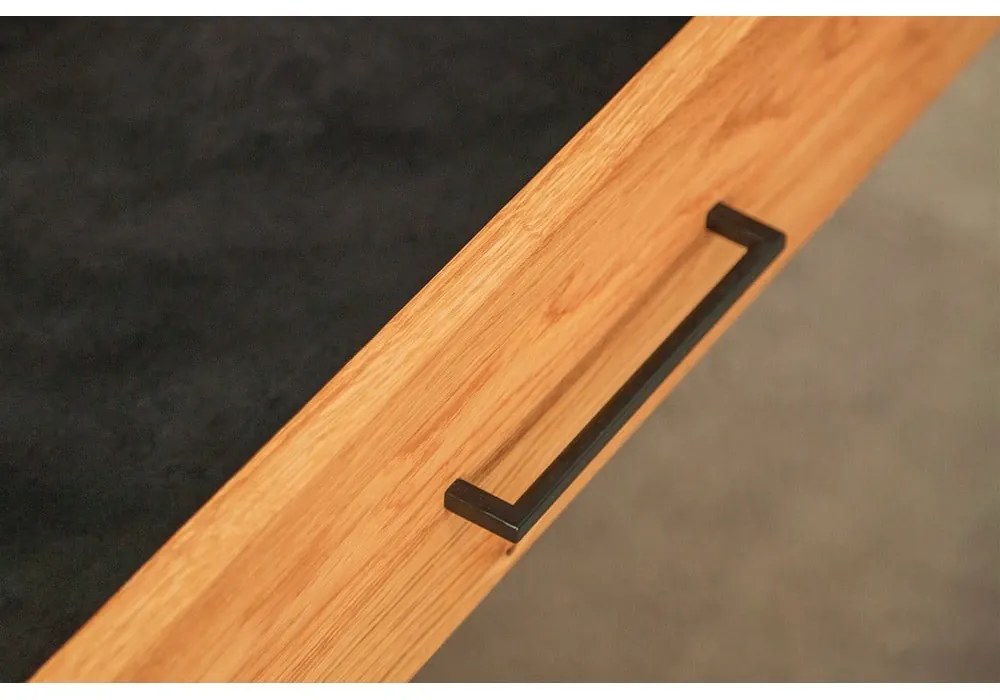 Armadio in legno di quercia di colore naturale 97x196 cm Abies - The Beds