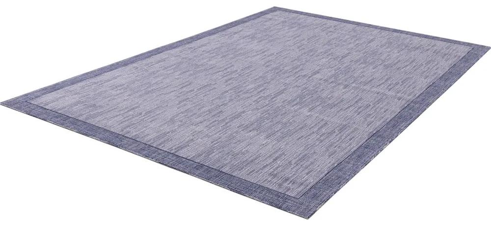 Tappeto in lana blu scuro 160x240 cm Linea - Agnella