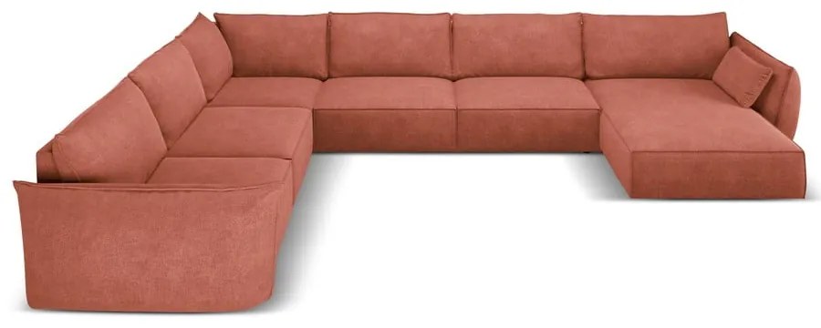 Divano angolare rosso (angolo sinistro) Vanda - Mazzini Sofas