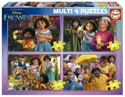 Set di 4 Puzzle Educa Disney