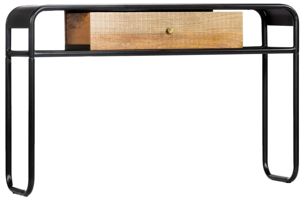 Tavolo Consolle 118x30x75 cm in Legno Massello di Mango
