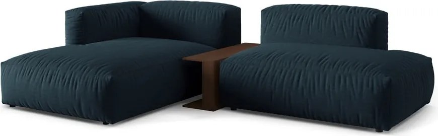 Divano angolare modulare blu scuro (angolo sinistro) Martina - Micadoni Home