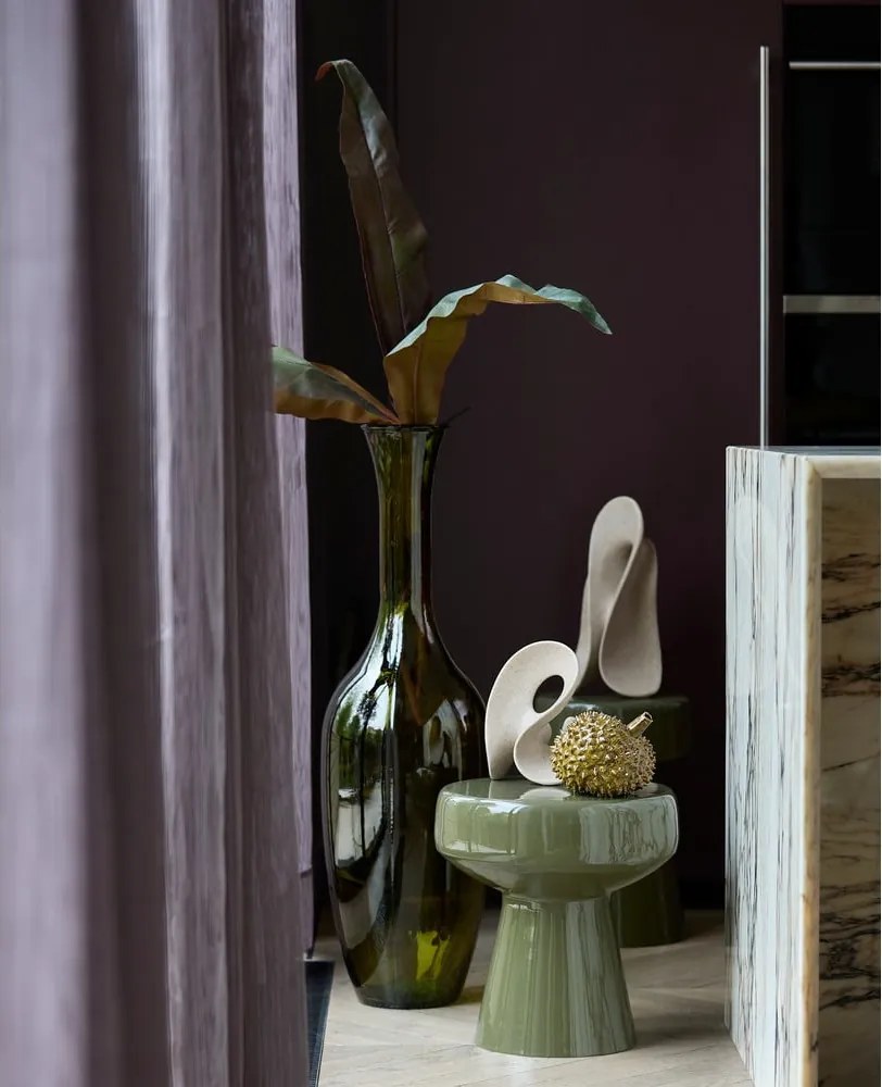 Tavolino rotondo in metallo ø 38 cm Dakwa - Light &amp; Living