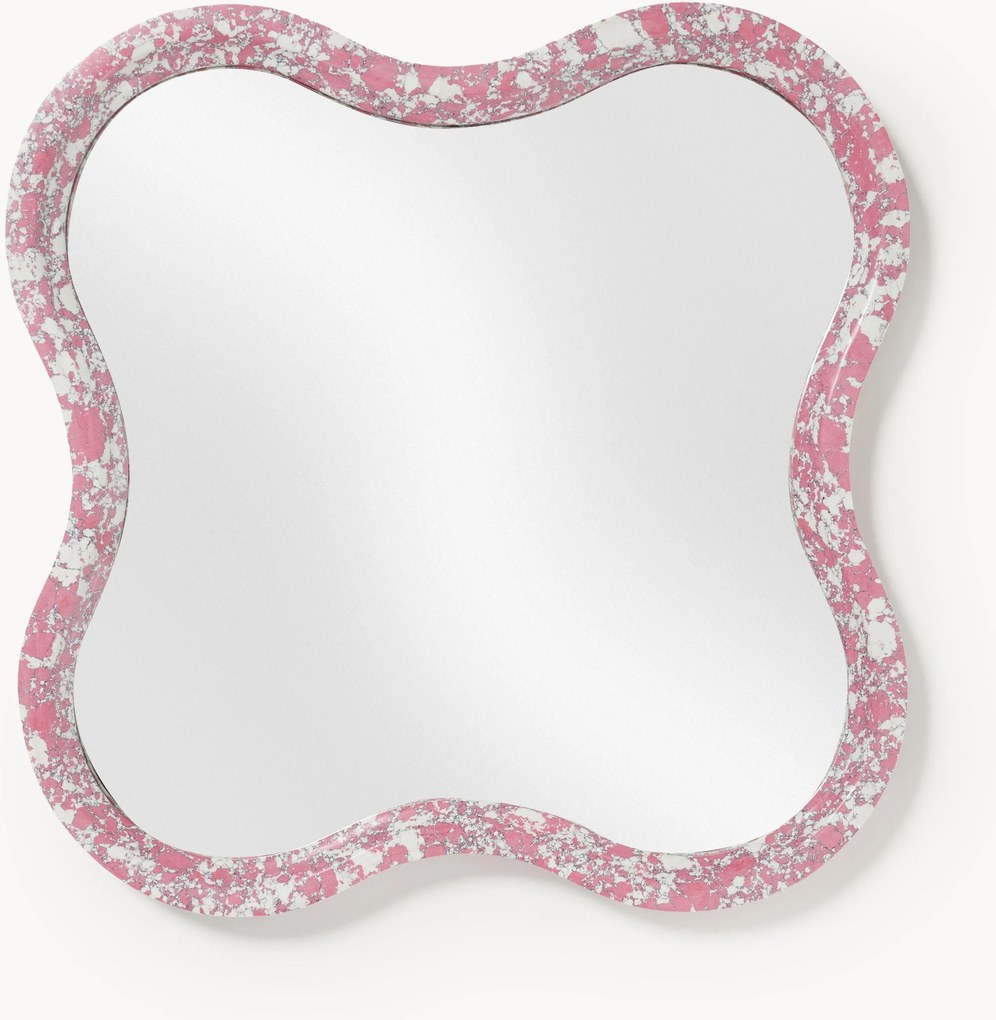 Specchio da parete con cornice in marmo Elara