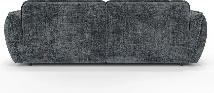 Divano angolare grigio scuro (con penisola a sinistra/con chaise lounge) con rivestimento in ciniglia Nelia – Ropez