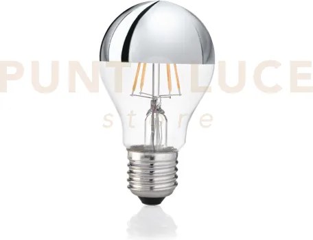 Lampadina attacco e27 in vetro goccia cromo 8 w 810 lm 3000 k ø 60 ...