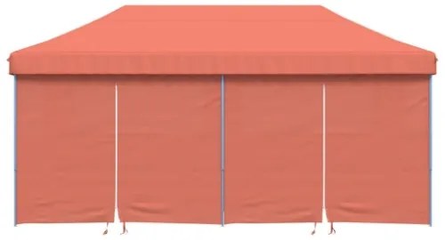 Tendone per Feste Pieghevole Pop-Up con 4 Pareti Terracotta