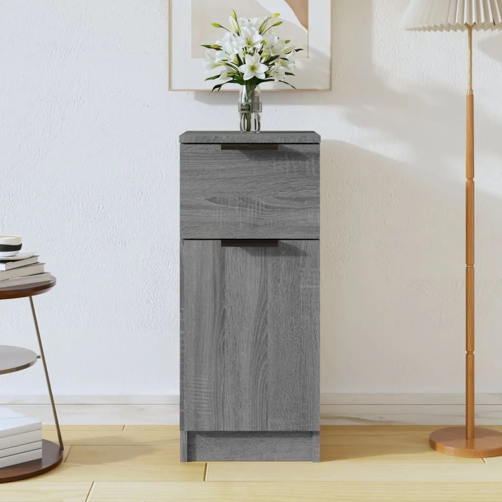 Credenza Grigio Sonoma 30x30x70 Cm İn Legno Multistrato /