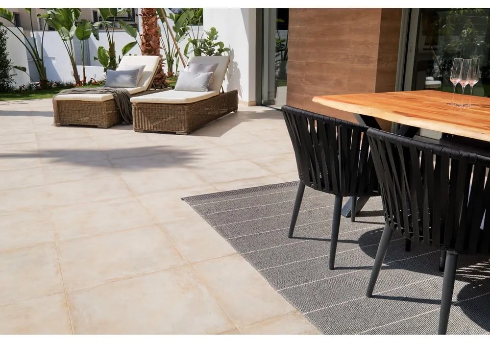 Tappeto da interno/esterno grigio 60x125 cm Belle Concrete – Pappelina