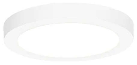 Faretto da superficie o da incasso bianco 18 cm incl. LED Dimmerabile a 3 livelli da caldo a freddo con interruttore DIP - Trans
